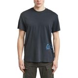 G-STAR - Sprayed Graphic - T-shirt - Donkerblauw - Heren