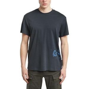 G-STAR - Sprayed Graphic - T-shirt - Donkerblauw - Heren