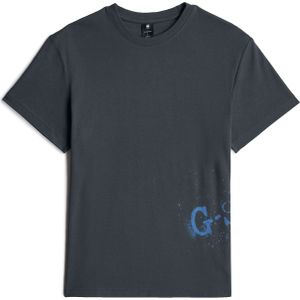 G-STAR - Sprayed Graphic - T-shirt - Donkerblauw - Heren