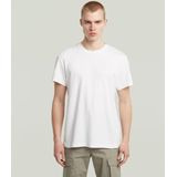 G-STAR - Shirt - Wit - Jersey - Ronde Hals - Kwartmouw