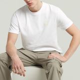 G-STAR - Shirt - Wit - Jersey - Ronde Hals - Kwartmouw