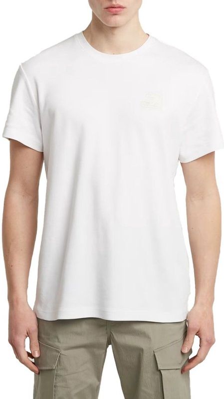 G-STAR - Shirt - Wit - Jersey - Ronde Hals - Kwartmouw