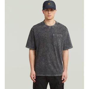 Washed Pocket T-shirt - Zwart - Heren - Oversized Fit - 100% Biologisch Katoen