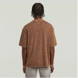 Washed Pocket T-shirt - Bruin - Heren