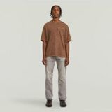 Washed Pocket T-shirt - Bruin - Heren