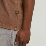 Washed Pocket T-shirt - Bruin - Heren