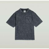 Washed Pocket T-shirt - Donkerblauw - Heren