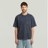 Washed Pocket T-shirt - Donkerblauw - Heren
