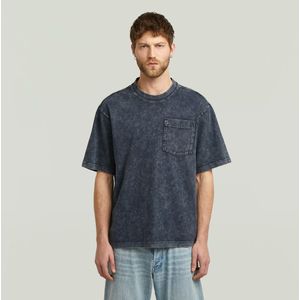 Washed Pocket T-shirt - Donkerblauw - Heren