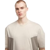 G-STAR - Shirt - Basaltgrijs/Wit - Jersey - Ronde Hals - Halve Mouw