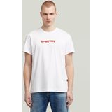 G-Star Raw - T-shirt - Puur Gewaxt Katoen - Recht Model - Ronde Hals