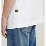 G-Star Raw - T-shirt - Puur Gewaxt Katoen - Recht Model - Ronde Hals