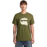 Spray g logo r t - Hemd - Vert - Shadow Olive D26833-d101-b230