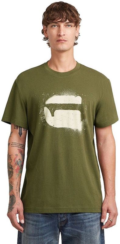 Spray g logo r t - Hemd - Vert - Shadow Olive D26833-d101-b230