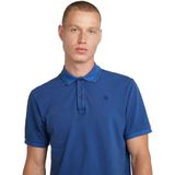 G-STAR - Dunda - Poloshirt - Blauw - Katoen - Slanke Pasvorm
