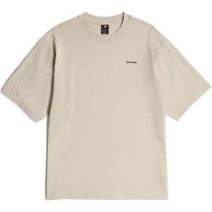 Boxy Base - T-shirt - Beige - Heren