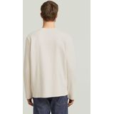 G-STAR - Shirt - Wit - Lange Mouw - Normale Pasvorm