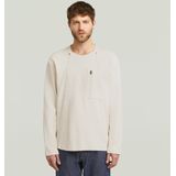 G-STAR - Shirt - Wit - Lange Mouw - Normale Pasvorm