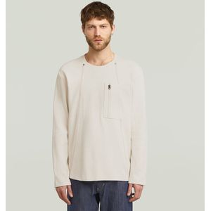 G-STAR - Shirt - Wit - Lange Mouw - Normale Pasvorm