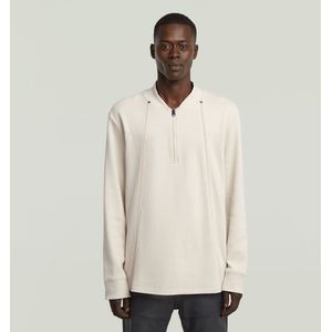 G-STAR - Shirt - Wit - Katoen - Lange Mouw - Normale Pasvorm