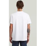 G-star - HD Print T-Shirt - Wit - Biologisch Katoen