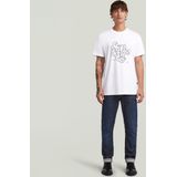 G-star - HD Print T-Shirt - Wit - Biologisch Katoen