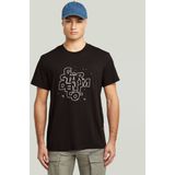 G-star - HD Print T-Shirt - Zwart - Heren - Katoen