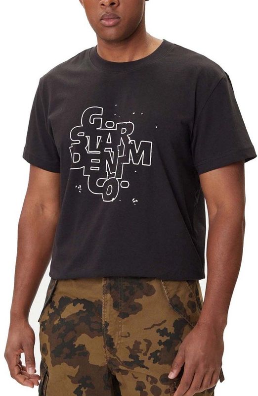 G-star - HD Print T-Shirt - Zwart - Heren - Katoen