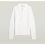 G-STAR - Trui - Wit - Polokraag - Lange Mouw - Normale Pasvorm