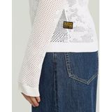 G-STAR - Trui - Wit - Polokraag - Lange Mouw - Normale Pasvorm