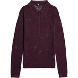 G-STAR - Pointelle - Gebreide Trui - Wijnrood - Lange Mouw
