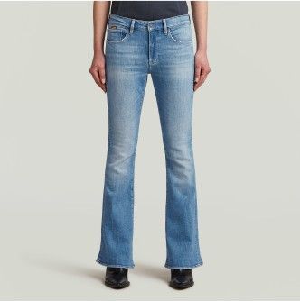 G-Star - 3301 Flare - Jeans - Blauw - Casual - Duurzaam - Gerecycled Katoen