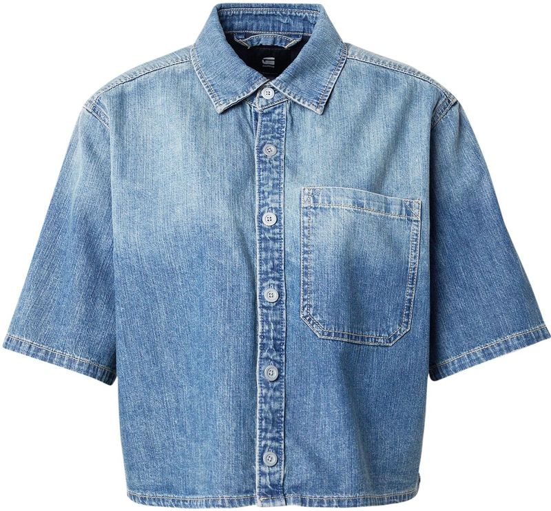 G-STAR - Blouse - Blauw - Denim - Klassieke Blouse