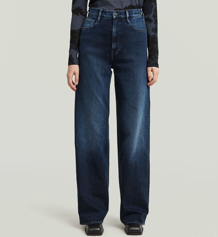 G-STAR - Jeans - Blauw - Leerachtig Papiermateriaal