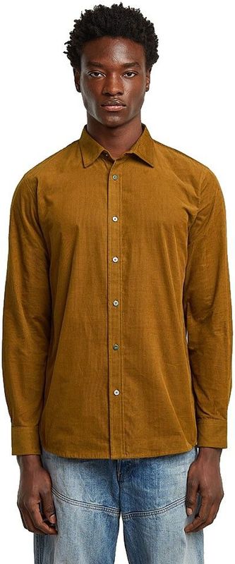 G-STAR - Overhemd - Ombergrijs - Corduroy - Lange Mouw