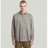 Panelled Pocket - Overhemd - Beige - Regular Fit