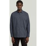 Panelled Pocket - Overhemd - Donkerblauw - Regular Fit