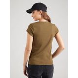 G-Star RAW - Eyben - Shirt - Dark Olive - V-hals - Korte Mouwen - Slim Fit