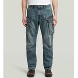 Rovic - Loose Denim - Heren - Anatomic Denim - Mid Waist - Wijdere Pijp - Cargozakken