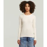 G-STAR - Shirt - Zwart/Wit - Lange Mouw - Normale Pasvorm