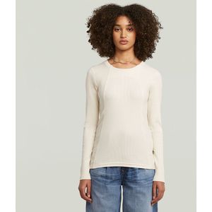 G-STAR - Shirt - Zwart/Wit - Lange Mouw - Normale Pasvorm