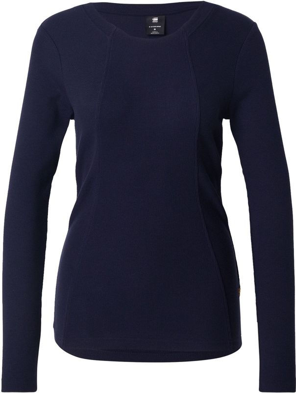 G-Star - D26903-E136-3873 - T-shirt - Marineblauw - A-lijn - Lange Mouwen - Katoen