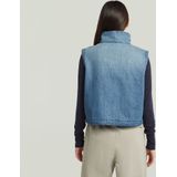 Bodywarmer - Midden Blauw - 2-Pocket Padded Zip - Dames