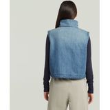 Bodywarmer - Midden Blauw - 2-Pocket Padded Zip - Dames