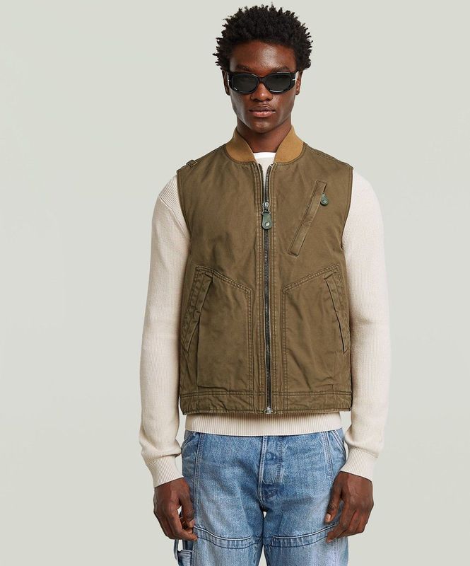 Duty - Canvas Vest - Bruin - Heren