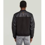 8721136008785 Varsity lederen jkt, zwart (dk black/dk black D26928-C408-8299), XS