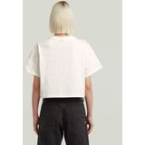 G-STAR - Shirt - Zwart/Wit - Katoen - Kwartmouw - Ronde Hals