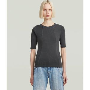 G-STAR - Shirt - Zwart - Slanke Pasvorm - Halve Mouw