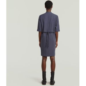 G-Star - D26962-D522-H392 - Half Placket Overhemdjurk - Blauw - Viscose - 3/4 Mouw