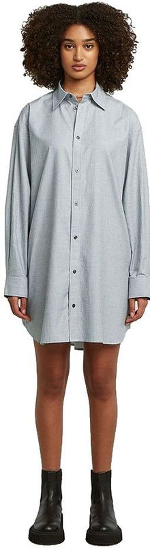 G-star - Oversized Woven - Jurk - Lange Mouw - Knielang - Knoopsluiting